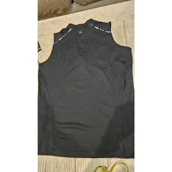 PGA Tour Women's Heathered Blue Tank Top Size M Keyhole Back NWT - Picture 8 of 11